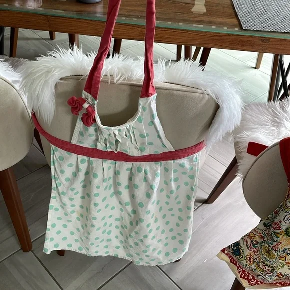 Anthropologie polka dot apron. Well cooked condition. - Picture 2 of 3